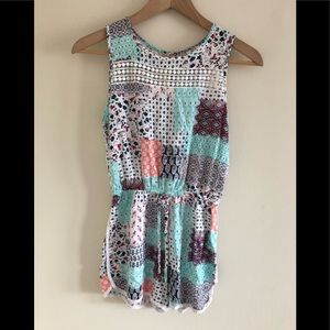 NWOT Joey B patchwork Romper